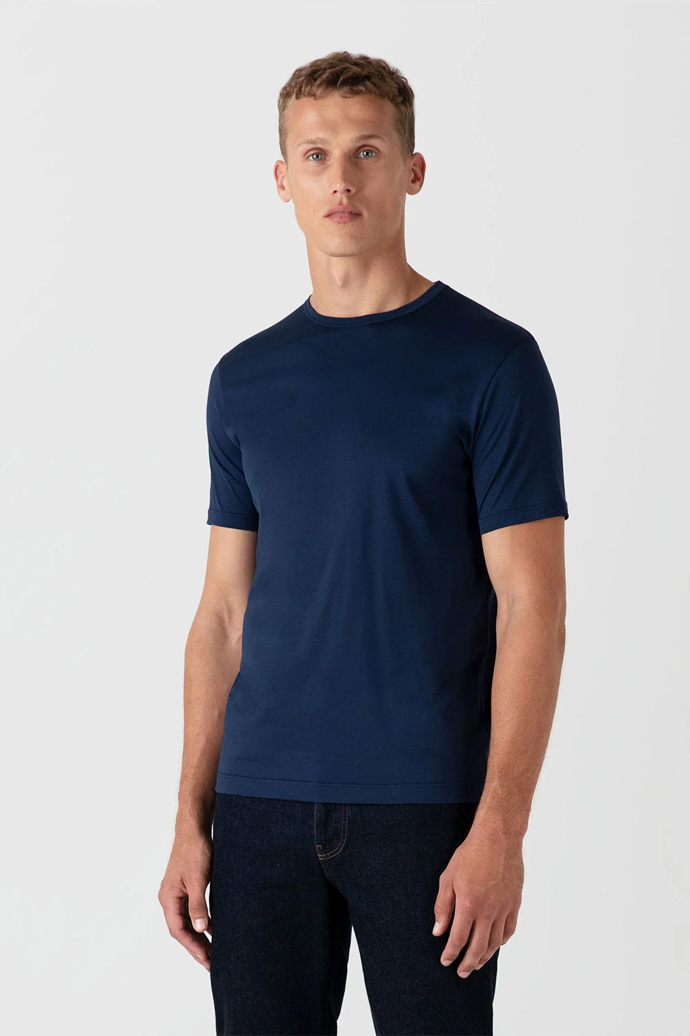 SS Crew Neck T-Shirt | Sunspel | The Standard Store