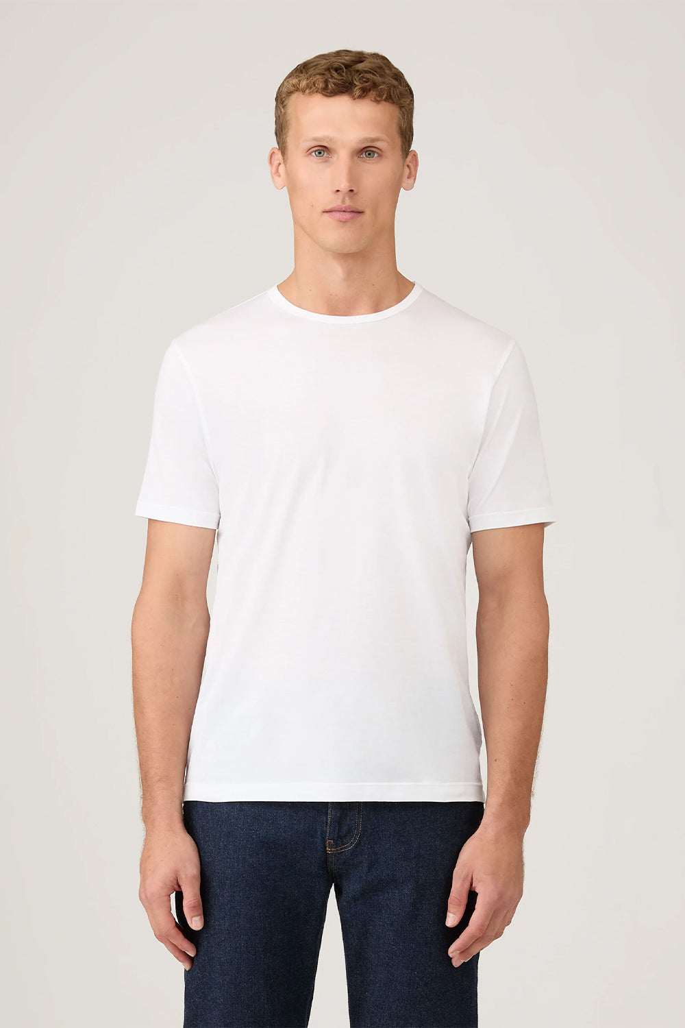 SS Crew Neck T-Shirt | Sunspel | The Standard Store
