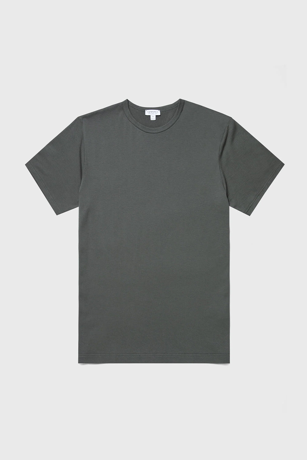 SS Crew Neck T shirt, Drill Green | Sunspel | The Standard Store