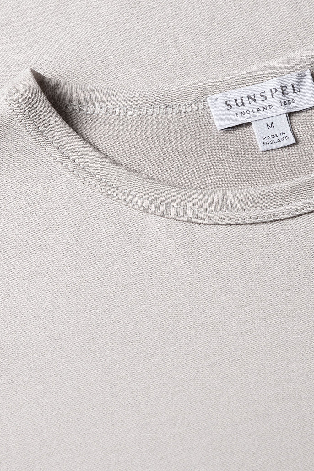 SS Crew Neck T shirt, Putty | Sunspel | The Standard Store