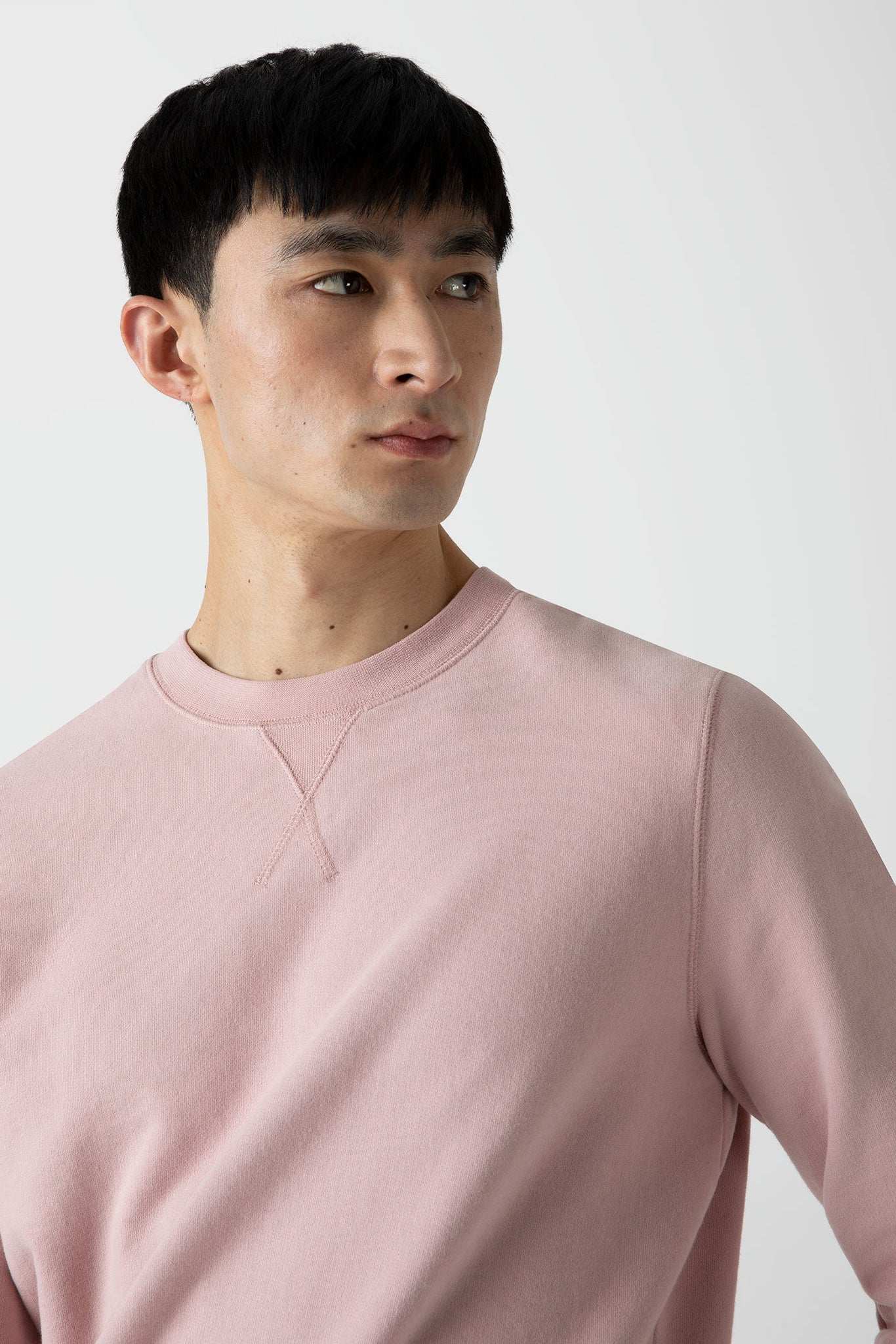 Loopback sweatshirt shell pink