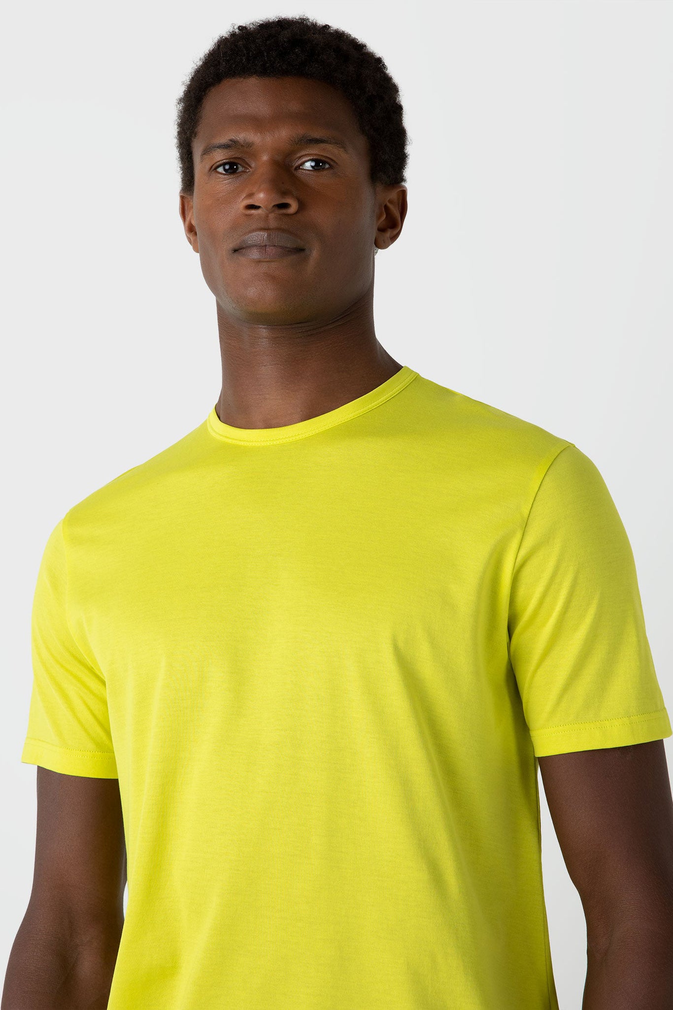 Crew neck ss t-shirt citrus yellow