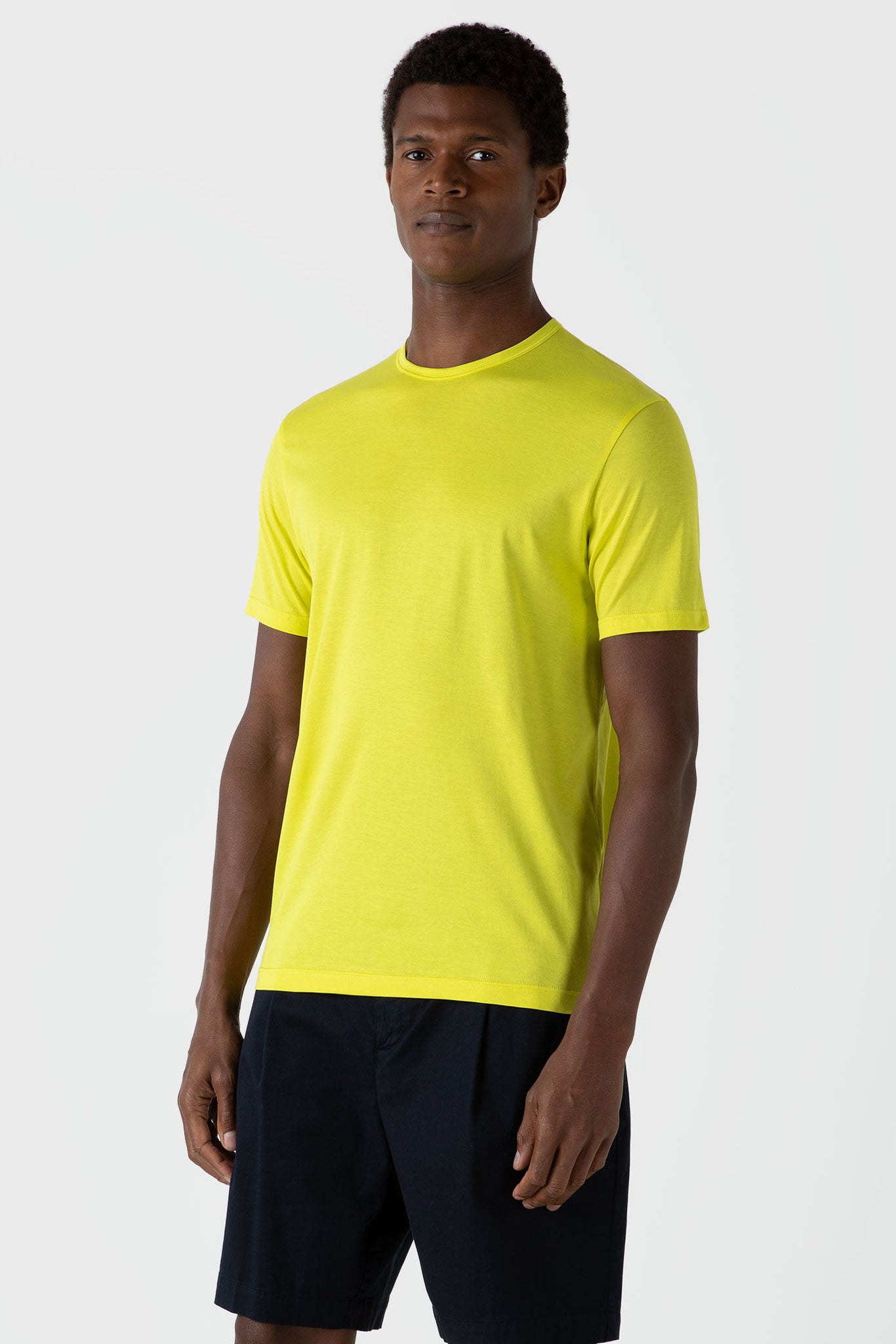 Crew neck ss t-shirt citrus yellow