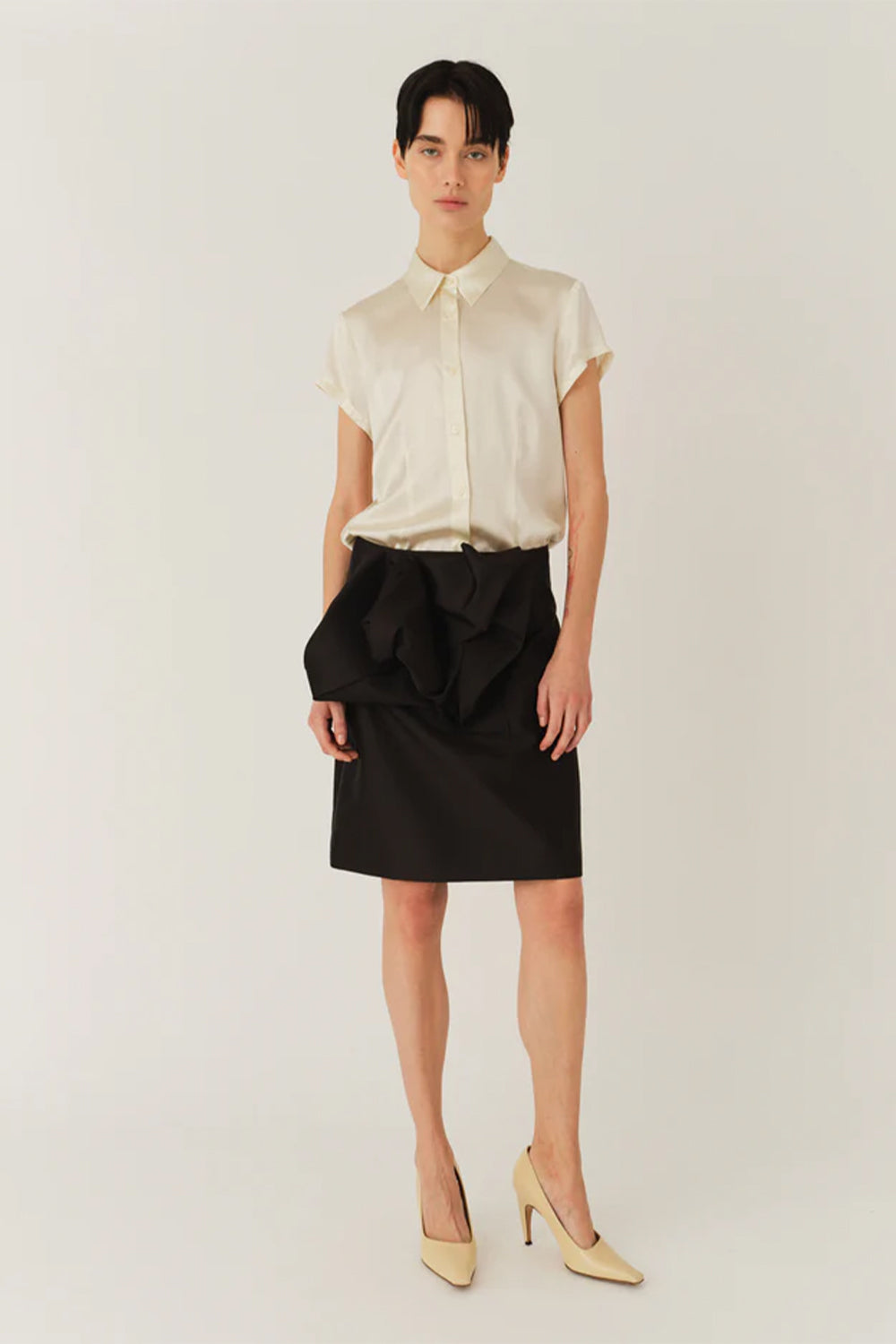 Catania Mini Shirt, Cream | The Garment | The Standard Store

