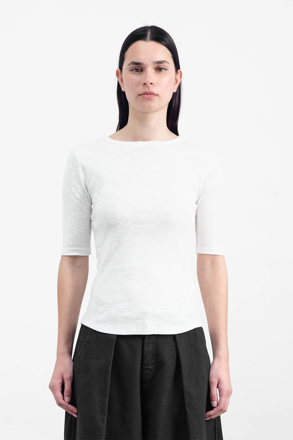 Charlotte Short Sleeve Top, White | YMC | The Standard Store