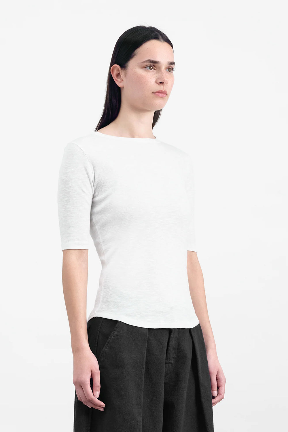 Charlotte Short Sleeve Top, White | YMC | The Standard Store