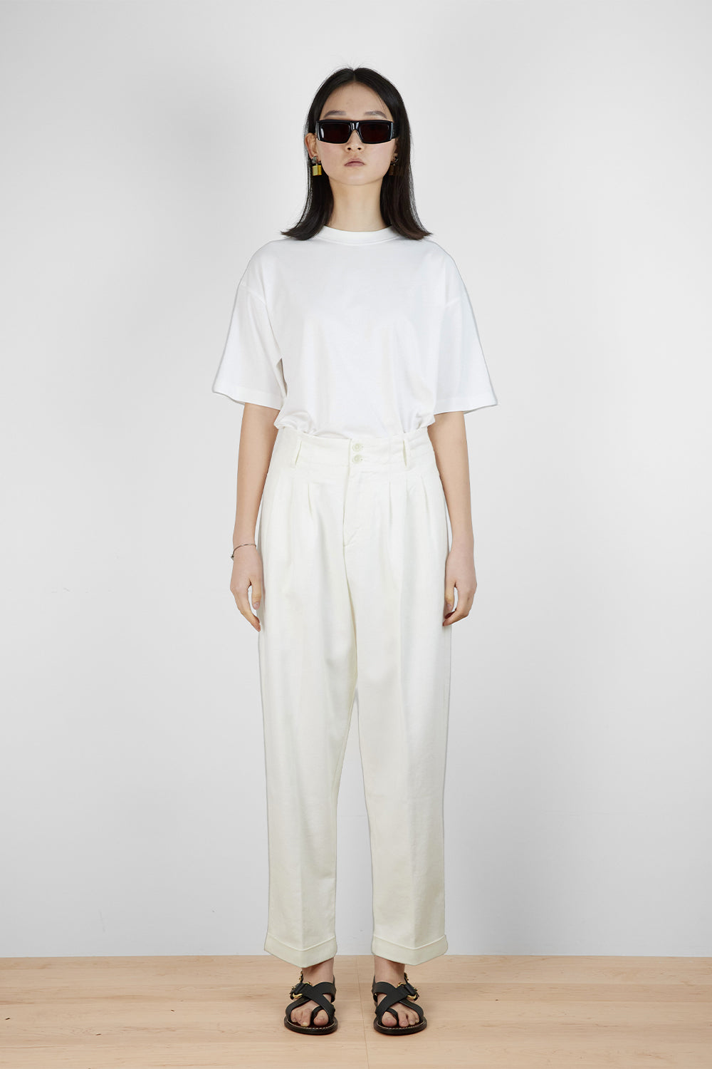 Keaton Trouser, Ecru | YMC | The Standard Store