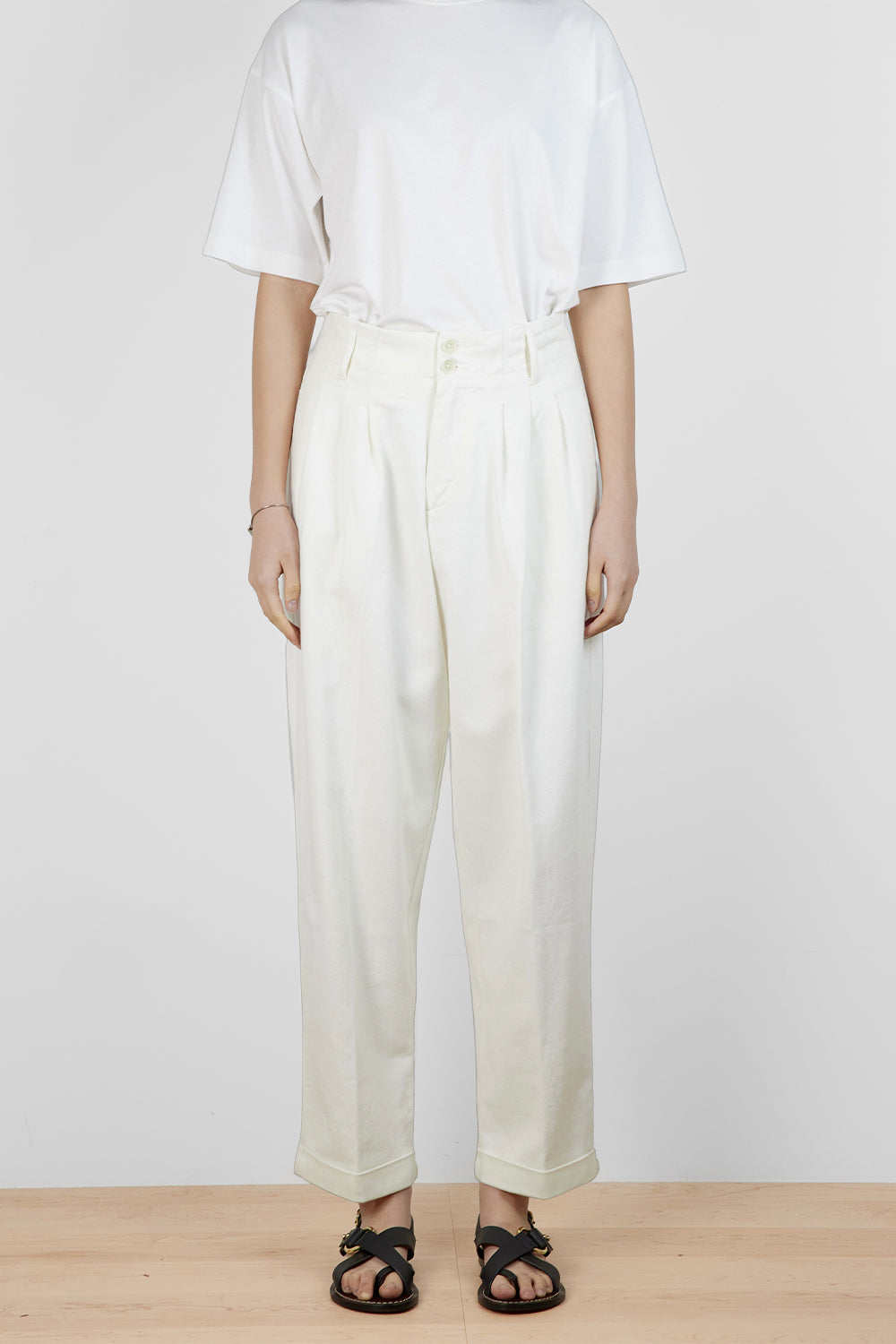 Keaton Trouser, Ecru | YMC | The Standard Store