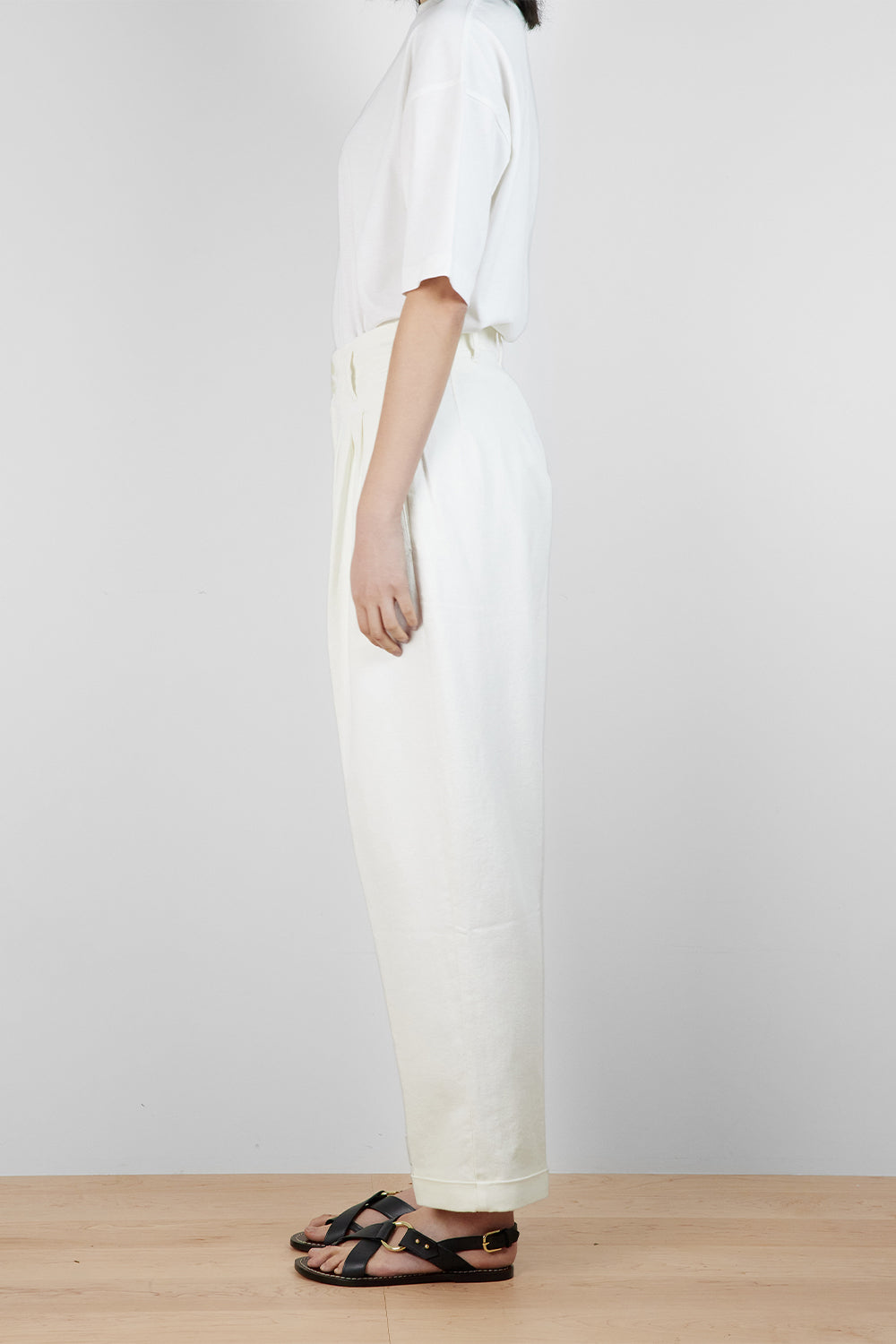 Keaton Trouser, Ecru | YMC | The Standard Store