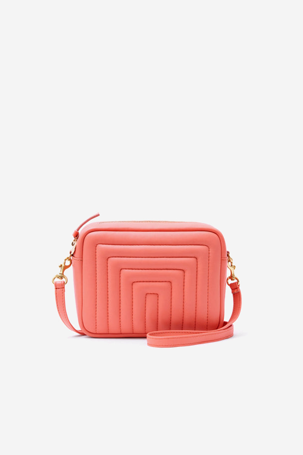 Midi Sac Channel Quilted Coral