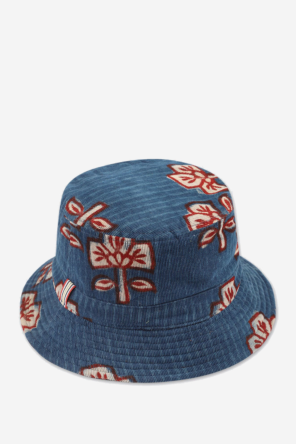 Quilted Bucket Hat Indigo Cord