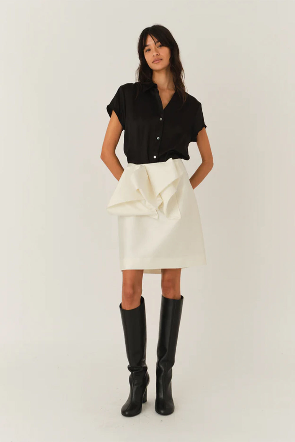 Catania Mini Shirt, Black | The Garment | The Standard Store

