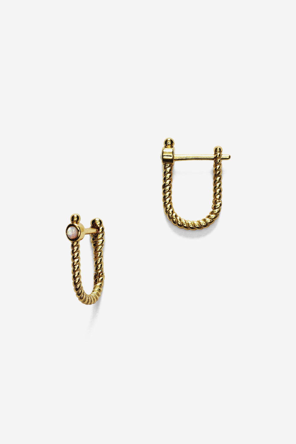 Golden rope earring
