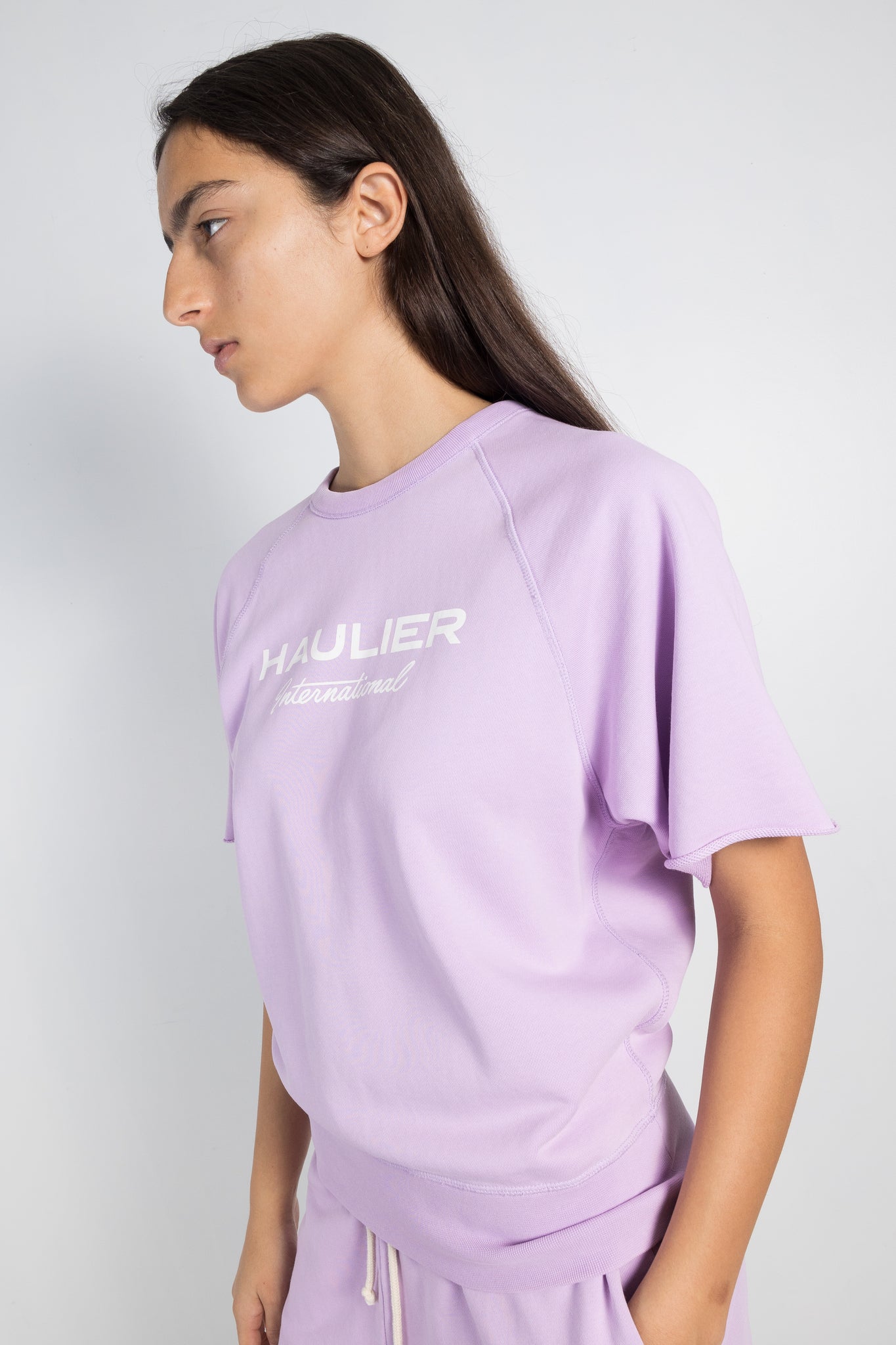 Womens Sweatshirt | Haulier Sly cut off sweat | The Standard Store