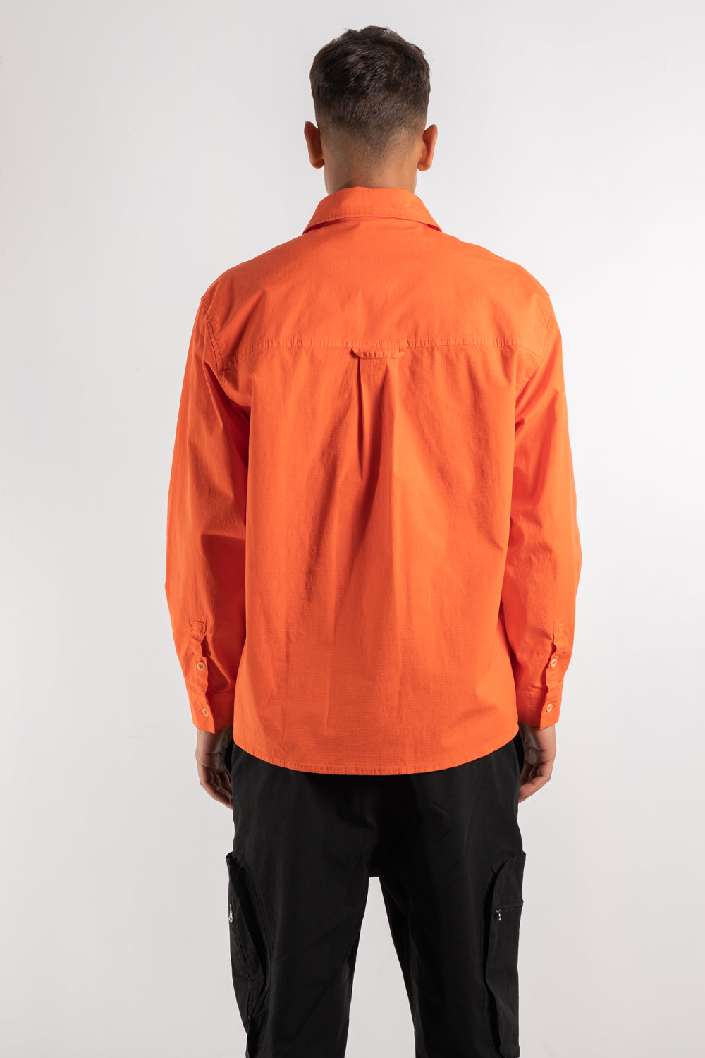 Mens Shirt | Henrik Vibskov Cargo Shirt Orange | The Standard Store