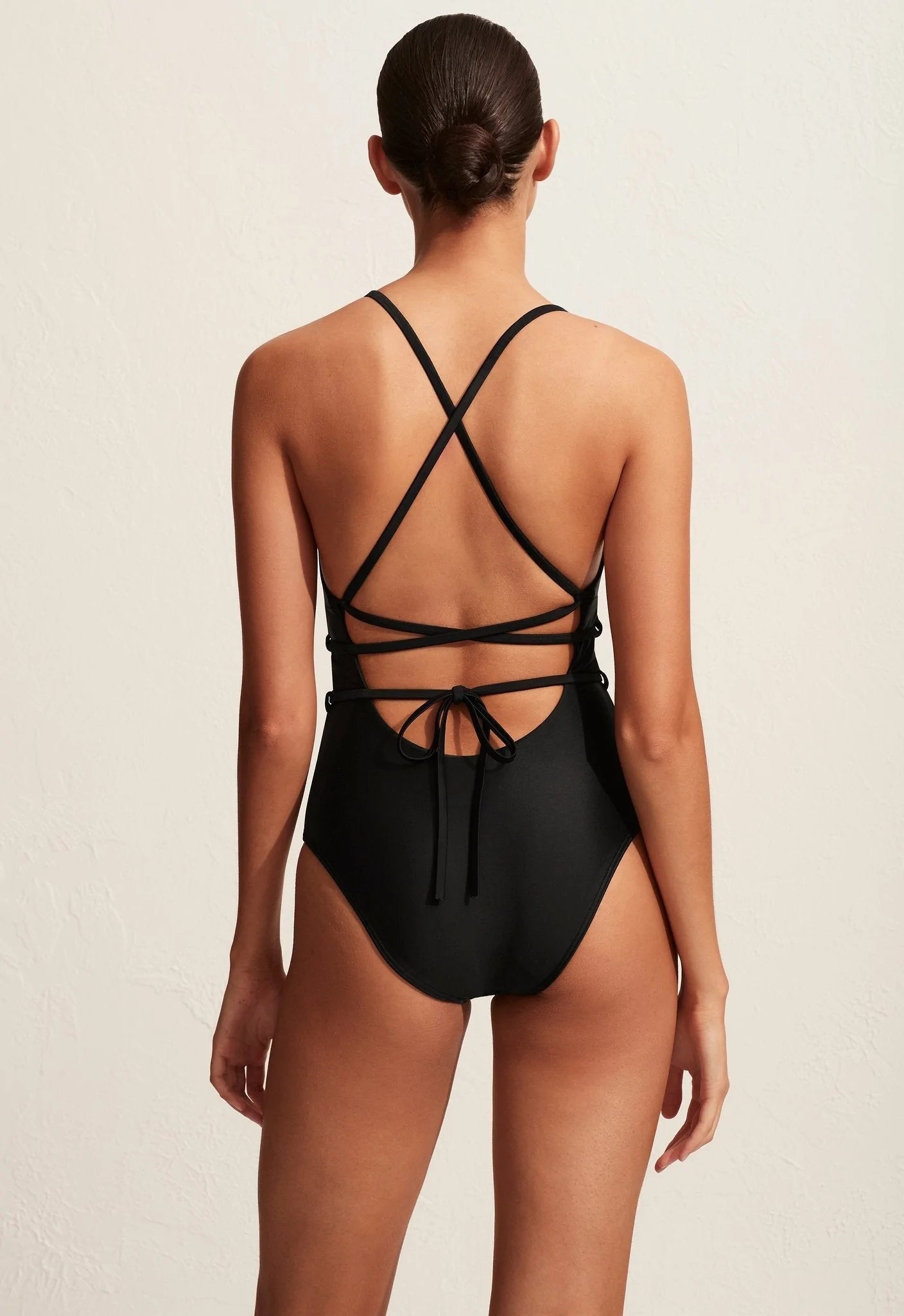 Wrap plunge maillot